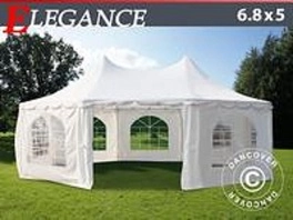 Huvudbild för Åttakantigt Partytält 6,8 x 5 m PVC Nu! 12142:-