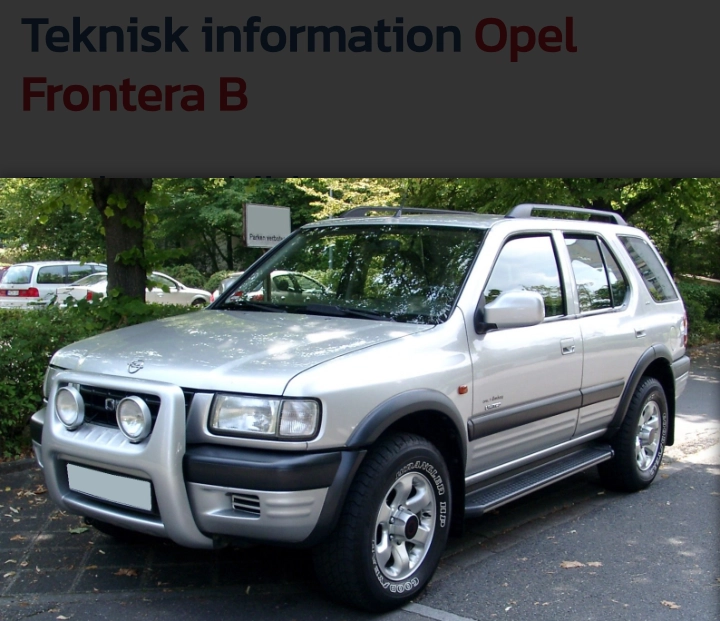 Huvudbild för Opel Frontera 