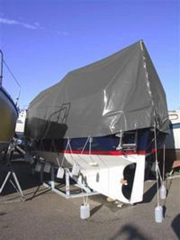 Huvudbild för Presenning 6 x 10 m PVC 500 g/m² Grå 4111:-
